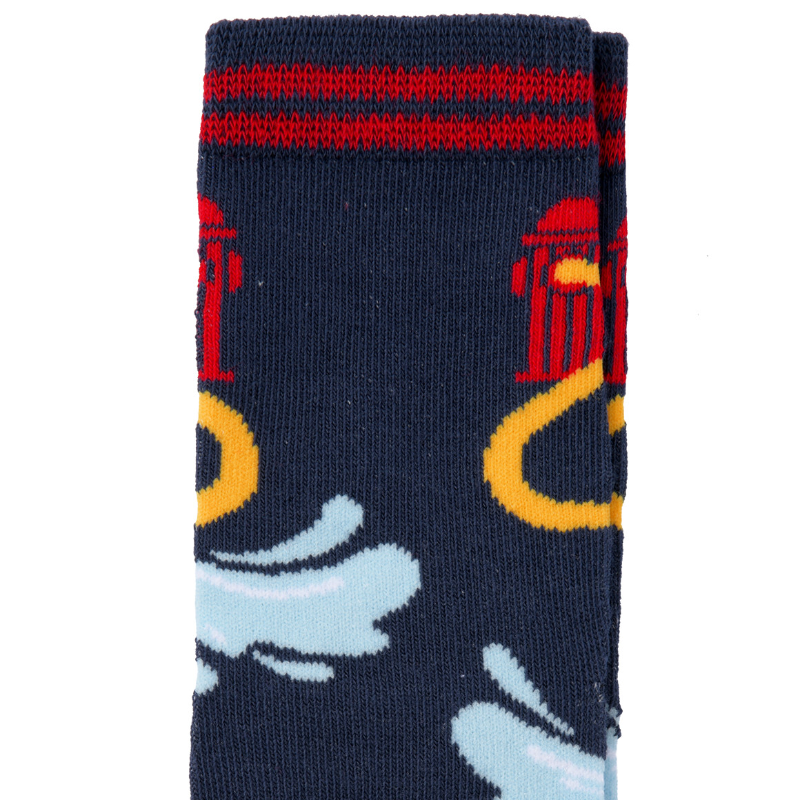 Topolino 1 Paar Jungen Socken mit Feuer-Motiv dunkelblau