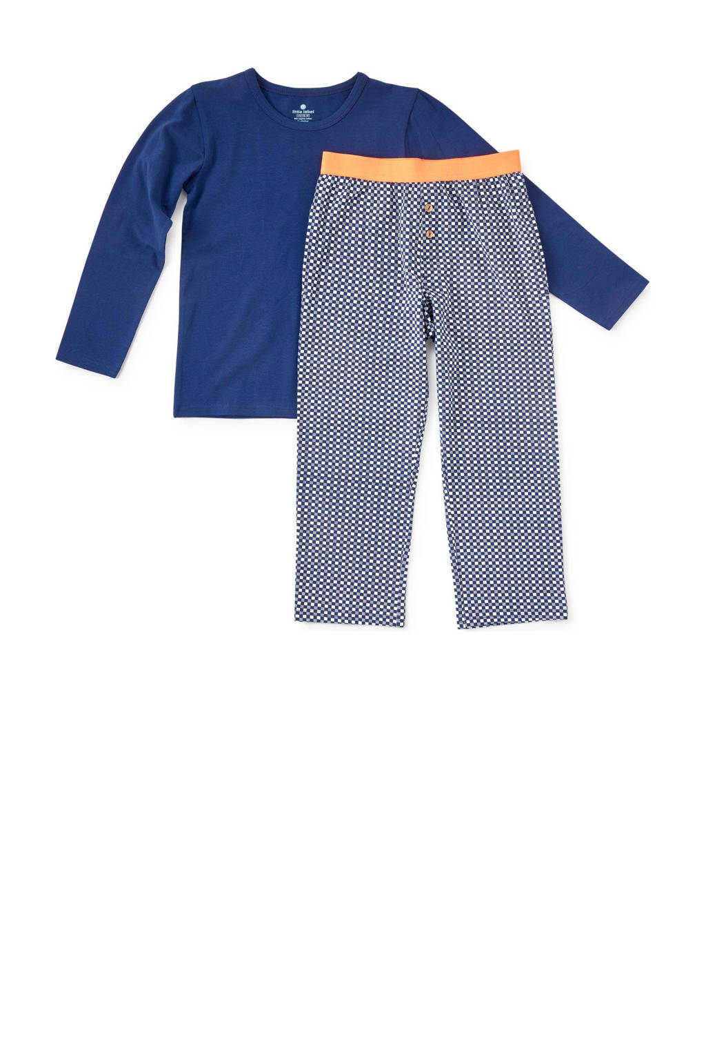 Little Label geruite pyjama van katoen blauw