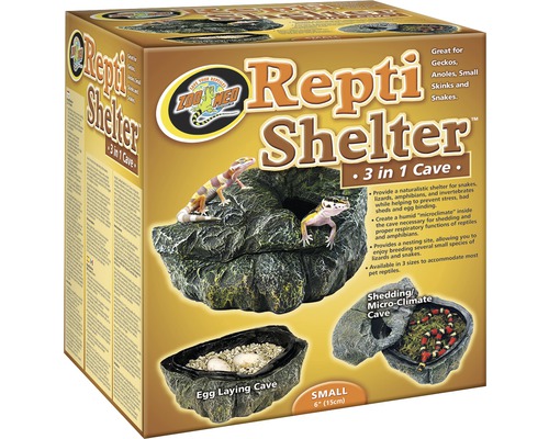 ZOO MED Reptielenopvang 3 in 1 Grot 13x11x8 cm