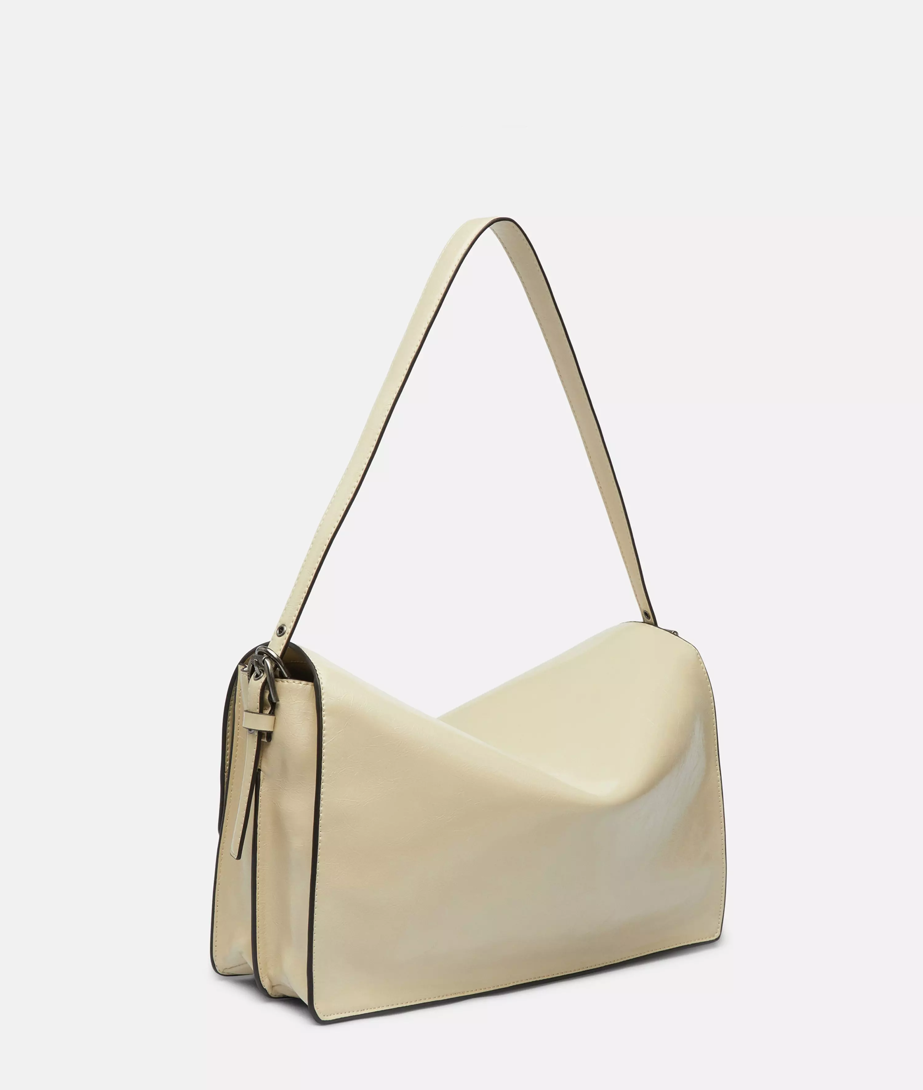 Audrey Crossbody M Spacious shoulder bag in patent leather look with glossy finish