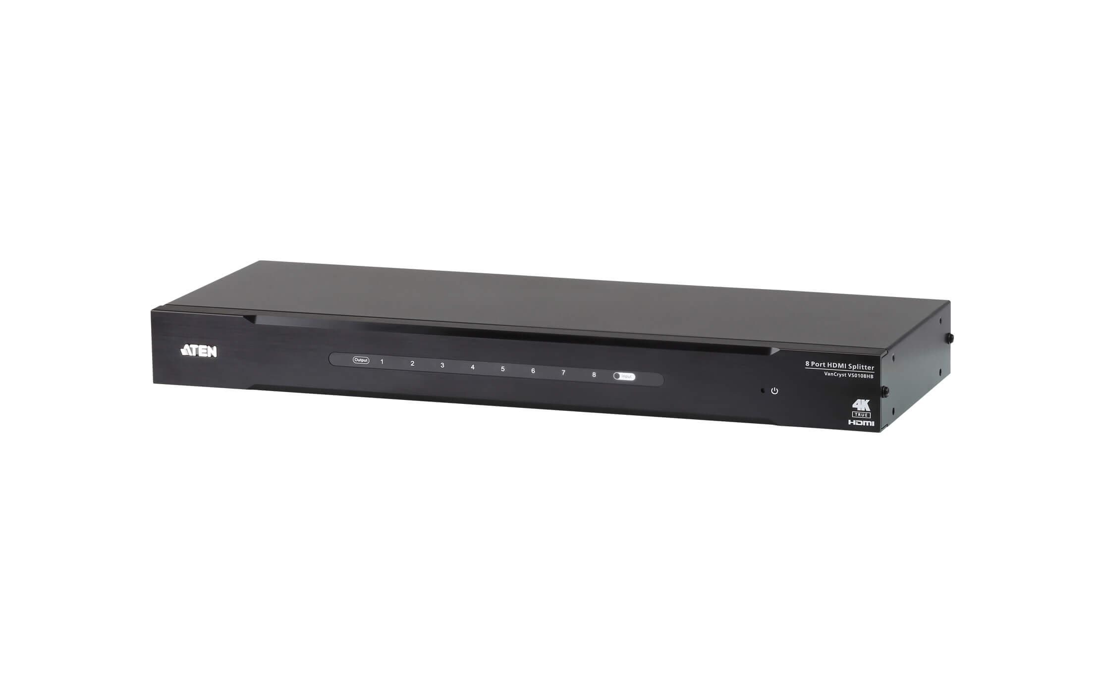 8-Port Signalsplitter VS0108HB True 4K HDMI<br>8-Port True 4K HDMI Splitter