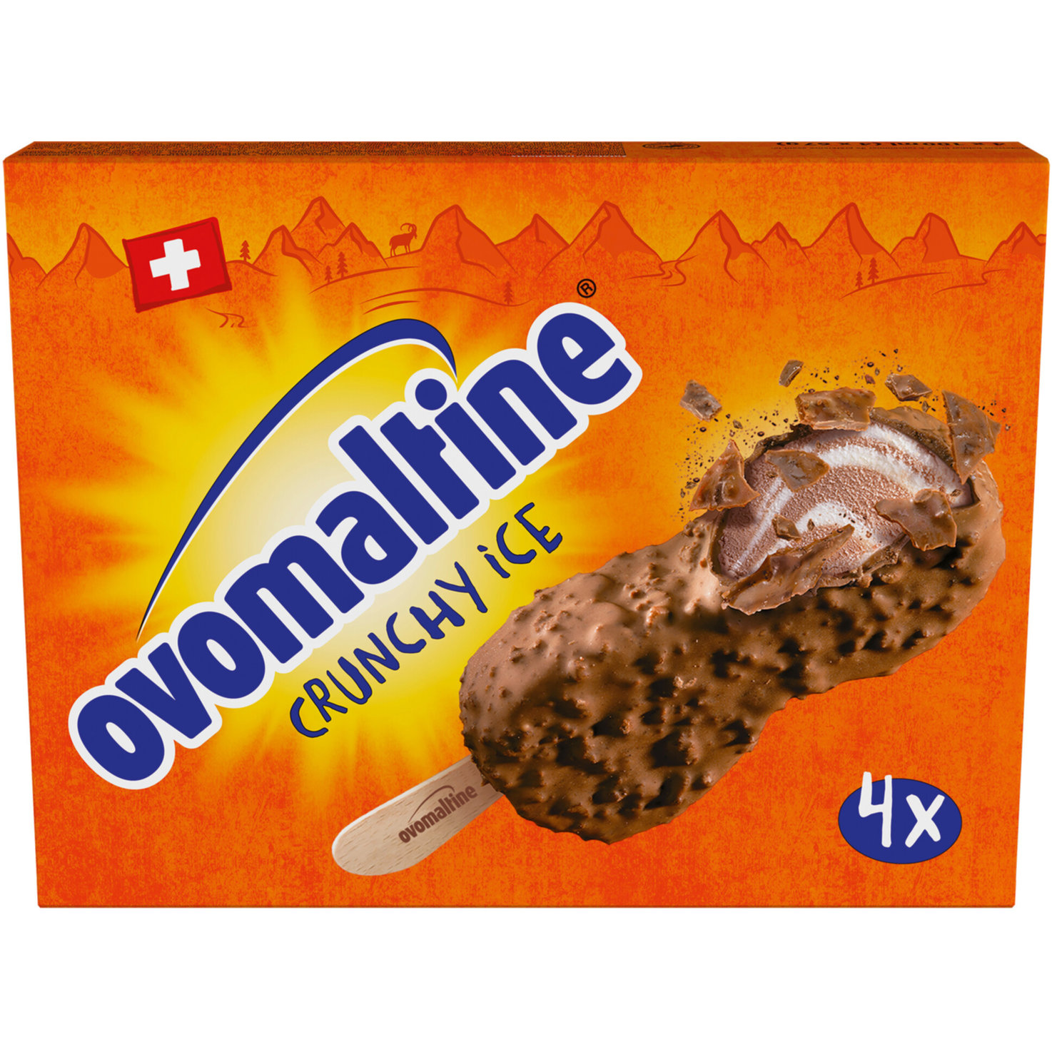 Ovomaltine Glace Crunchy 4 Stück