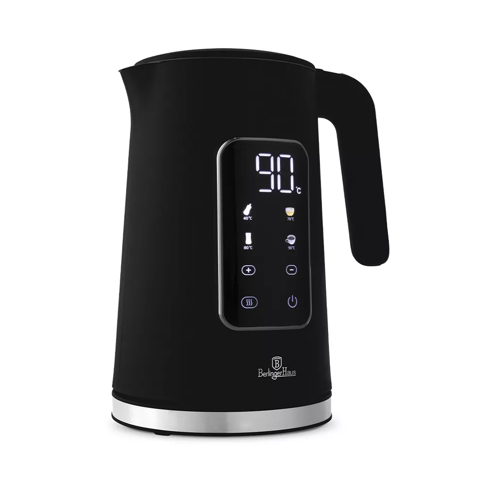 Berlinger Haus Wasserkocher 1.7 Liter mit Digitalanzeige Black Vantage Collection