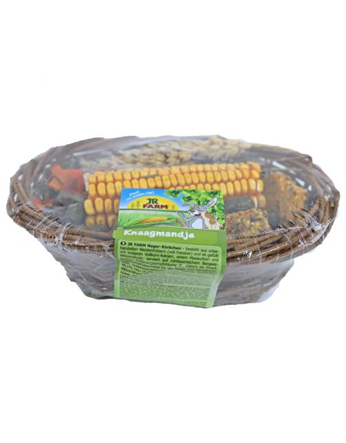 Jr Farm Knaagmandje - Knaagdiersnack - 20x13.5x5.5 cm 150 g