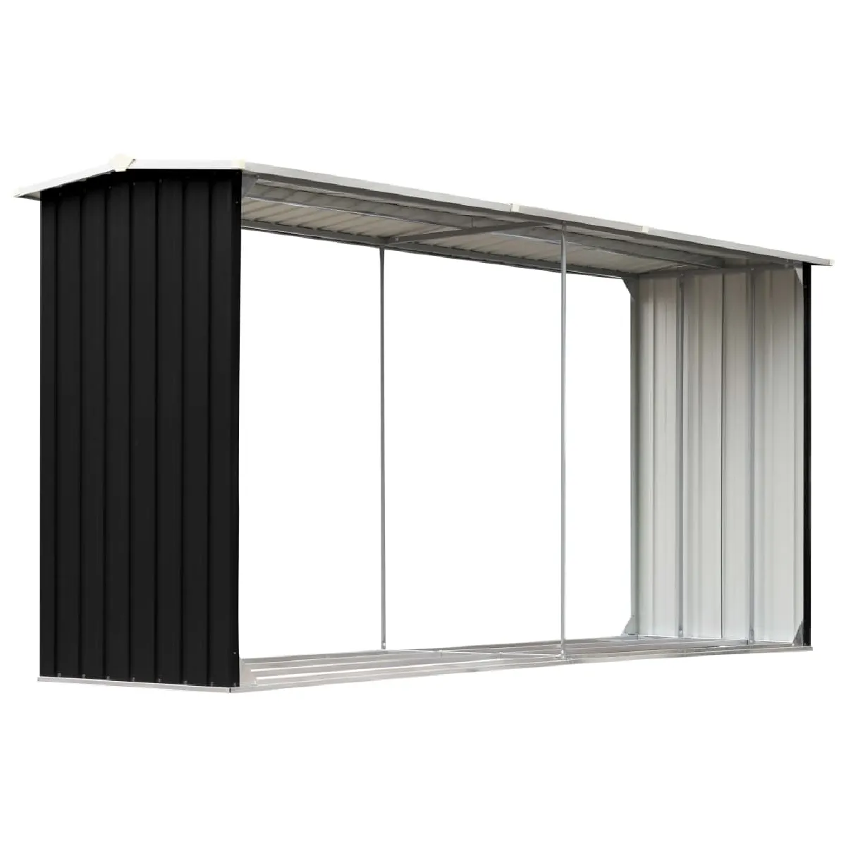 vidaXL Abri de stockage bois - Anthracite