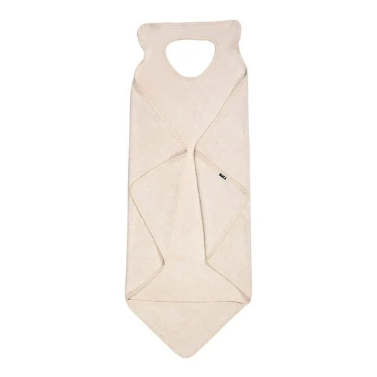 Cape de bain tablier XXL en viscose   Ecru        de               Candide
