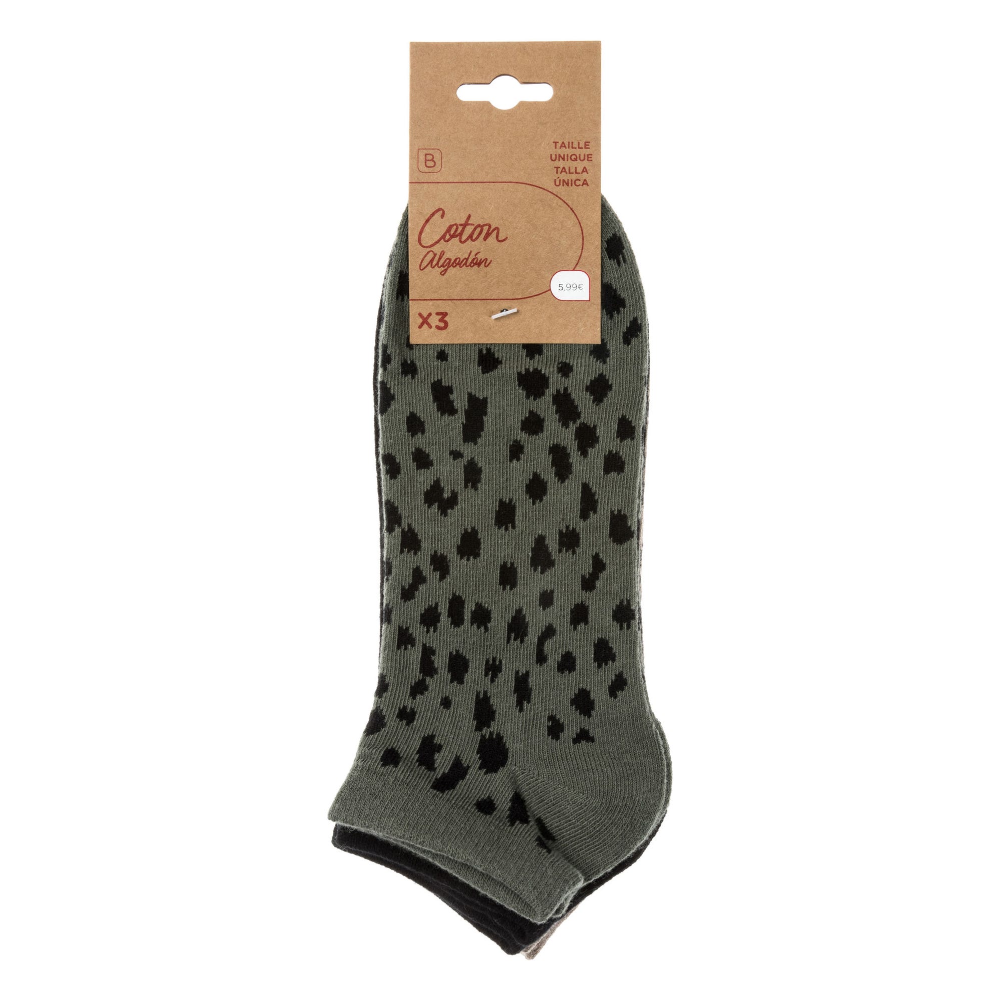 Chaussettes Femme kaki