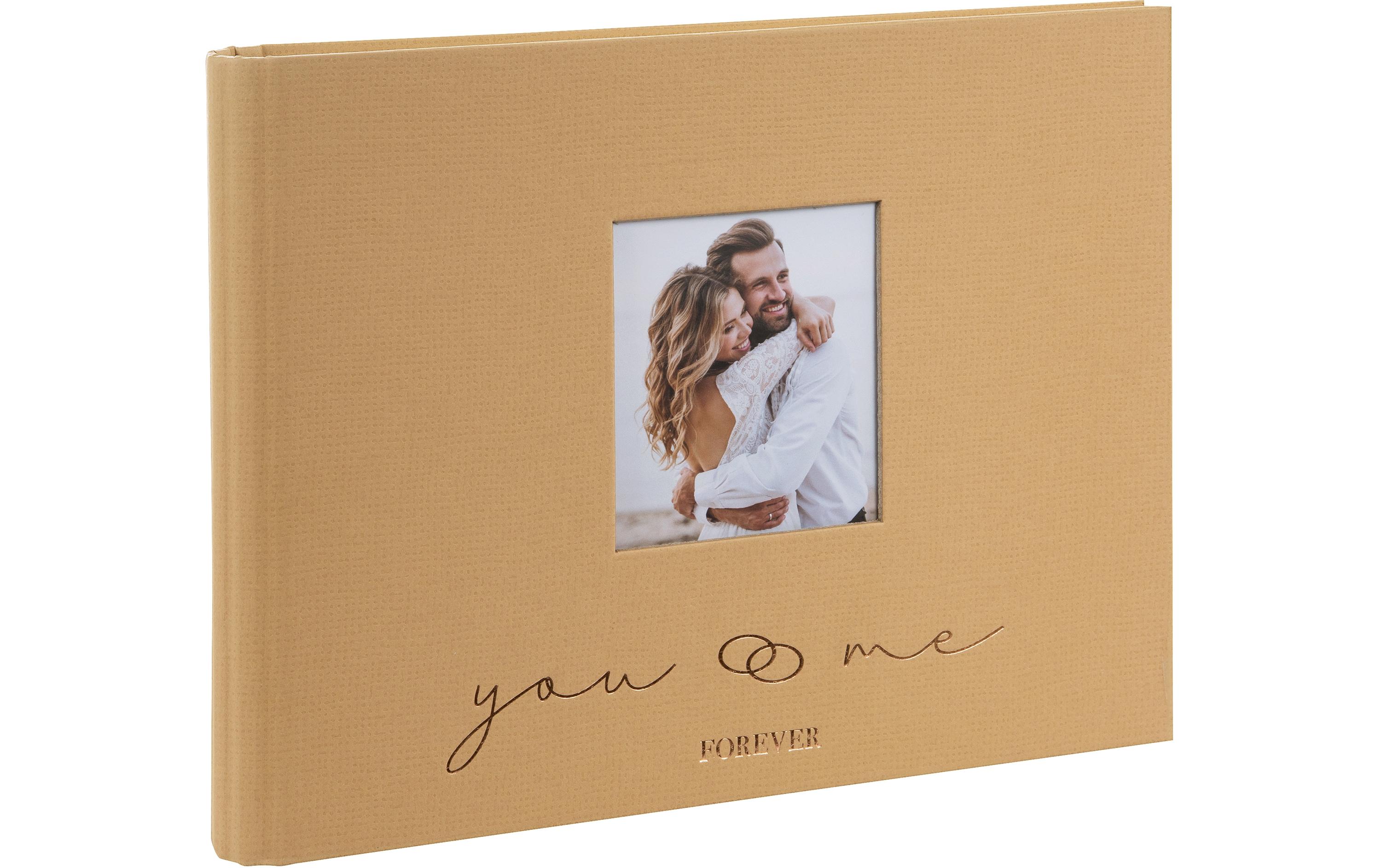 Foto-Gästebuch you & me 29 x 23 cm, 50 Seiten, BraunNotizbuch, Ordner und Fotoalbum in einem