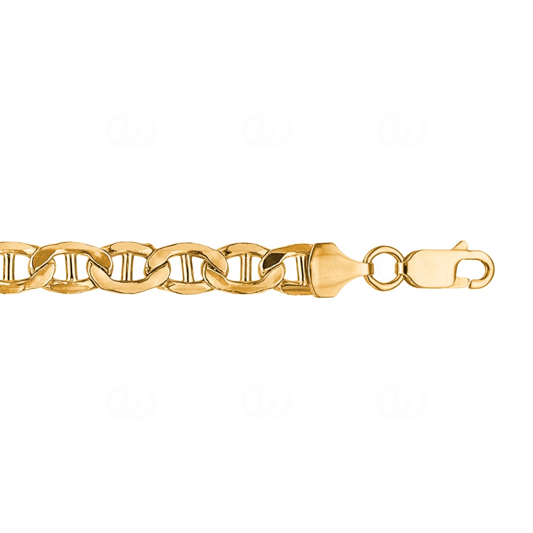 5.6mm Marine-Panzerarmband 750/18 K Gelbgold halbmassiv