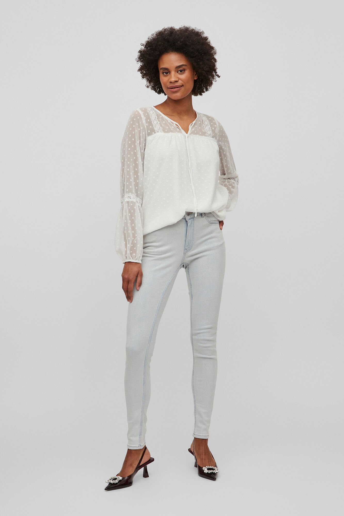 Blusa Villa Feather - Branca