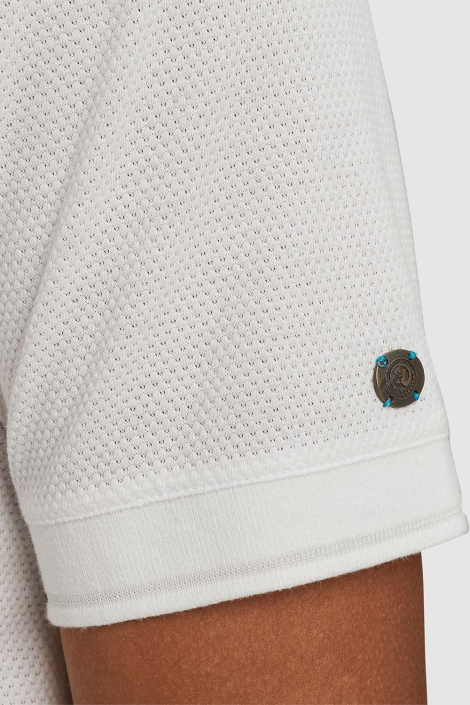 Cast Iron witte heren polo