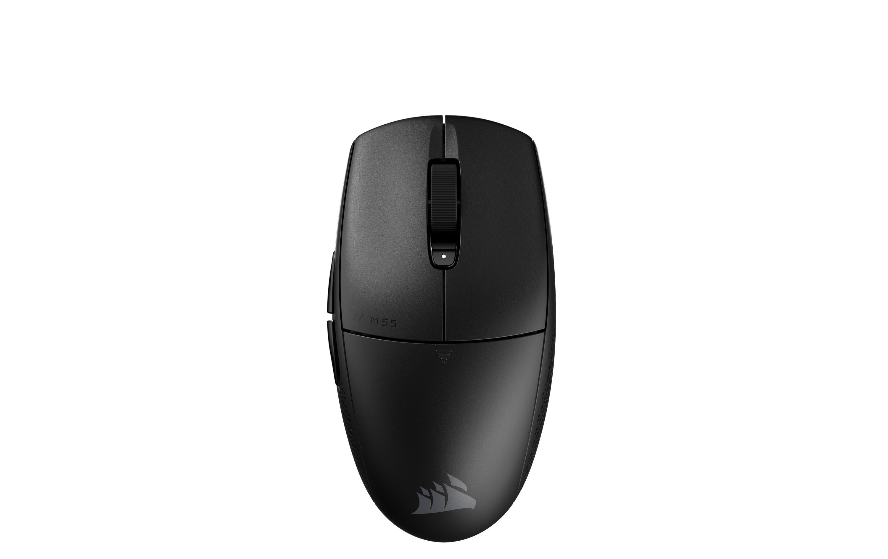 Gaming-Maus M55 Wireless, SchwarzKabellose Gaming-Mouse mit geringem Eigengewicht und programmierbaren Tasten