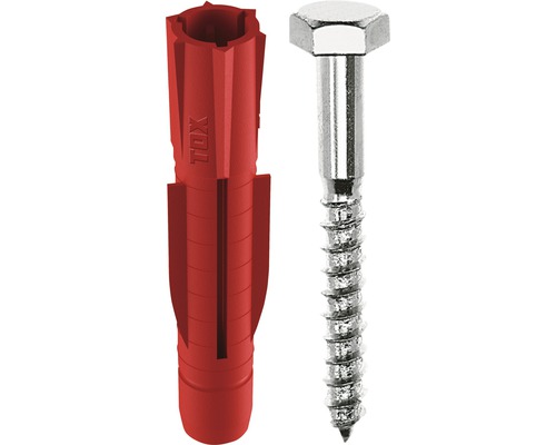 Universele deuvel Tox Tri 10/61 + schroef, 4 stuks per stuk