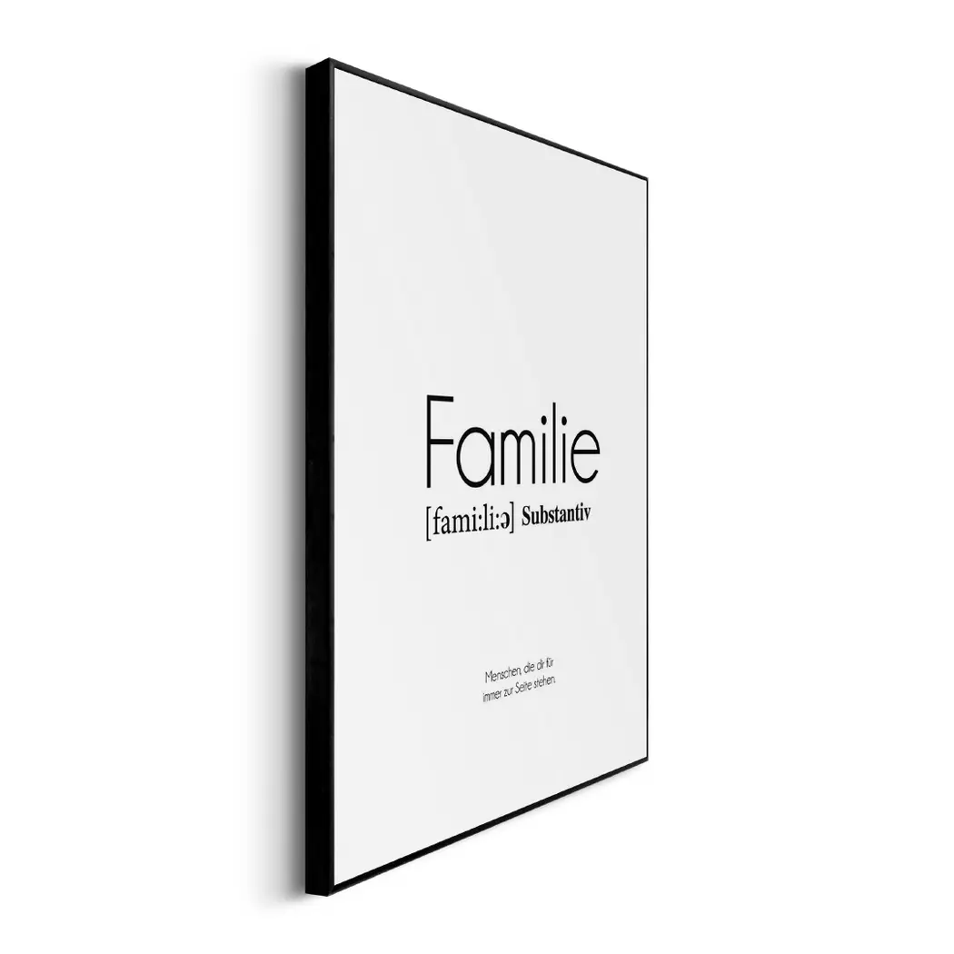 Wandbild 30 x 40 cm Familie