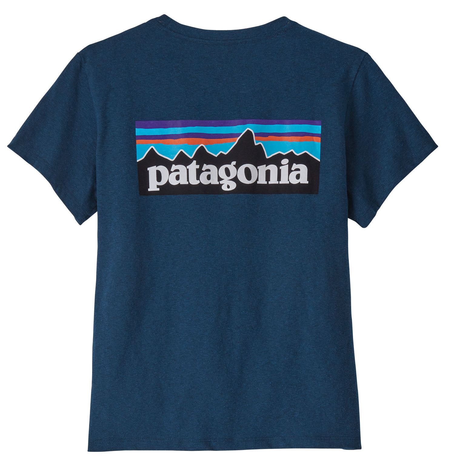 P-6 Logo Responsibili-Tee Dame Wavy Blue