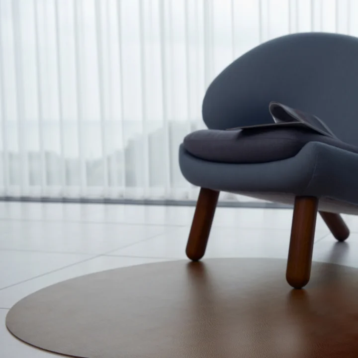 Lind DNA - Bodenmatte rund XXXXL, Ø 115 cm, Bull natur