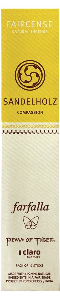 FAIRCENSE Räucherstäbchen<br>10 Stück, Sandelholz/Compas