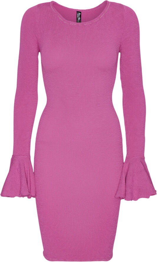 ROTATE Birger Christensen CRINKLE MINI DRESS Carmine rose (pink)