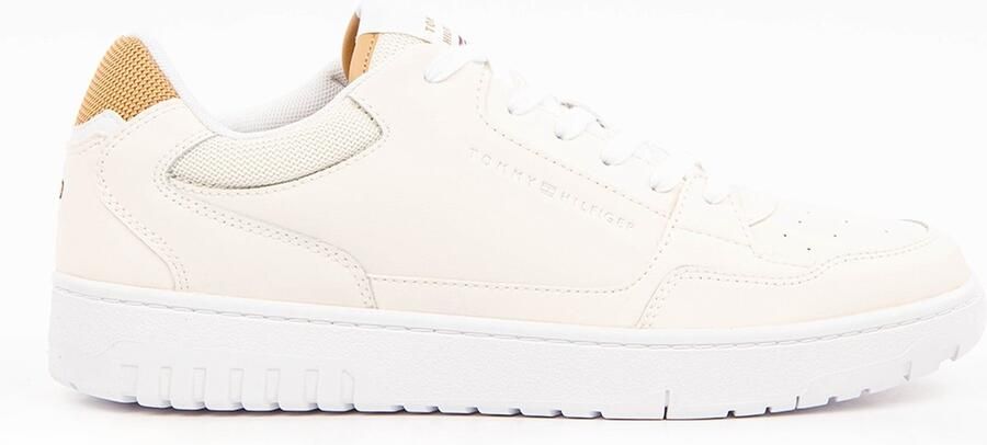 Tommy Hilfiger Heren leren TH Basket Core sneakers White Heren