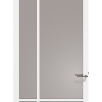 Arne & Bodil binnendeur ABE103 brons glas - wit afgelakt