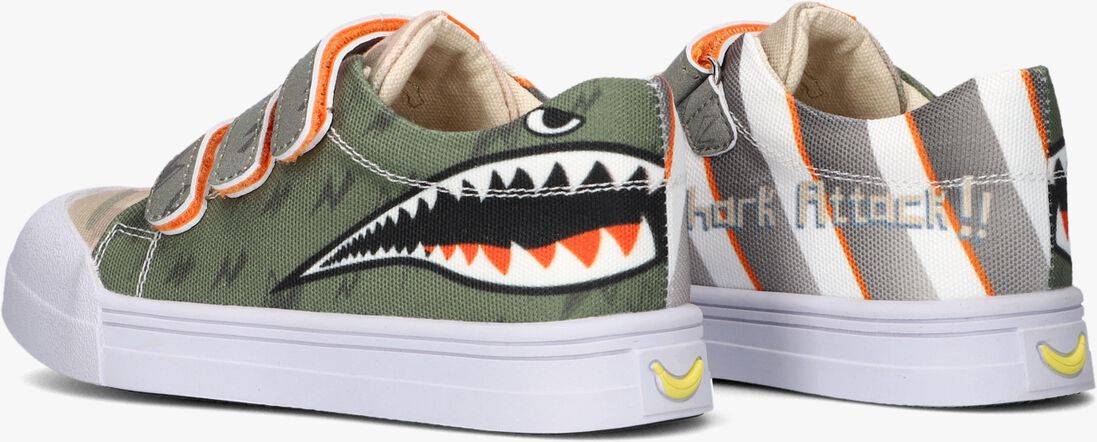 GO BANANAS groene go bananas lage sneakers shark