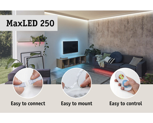 MaxLED 250 Kant-en-klare strip basisset IP44 1,5 m 450 lm 2700 K 108 LED's Beschermkap gecoat 24V