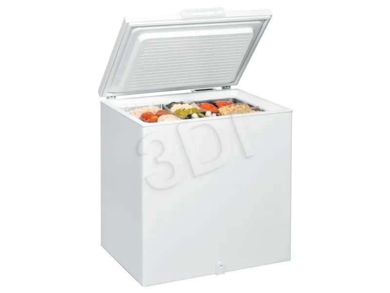 Whirlpool WHS2121 - Kummefryser - bredde: 80.6 cm - dybde: 64.2 cm - højde: 86.5 cm - 204 liter - Klasse F - hvid