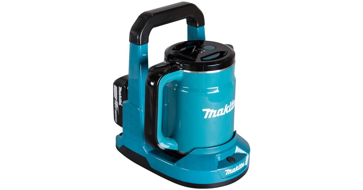 MakitaDKT360Z 2x18 V Waterkoker  (Blauw/zwart, Accu en oplader niet inbegrepen)