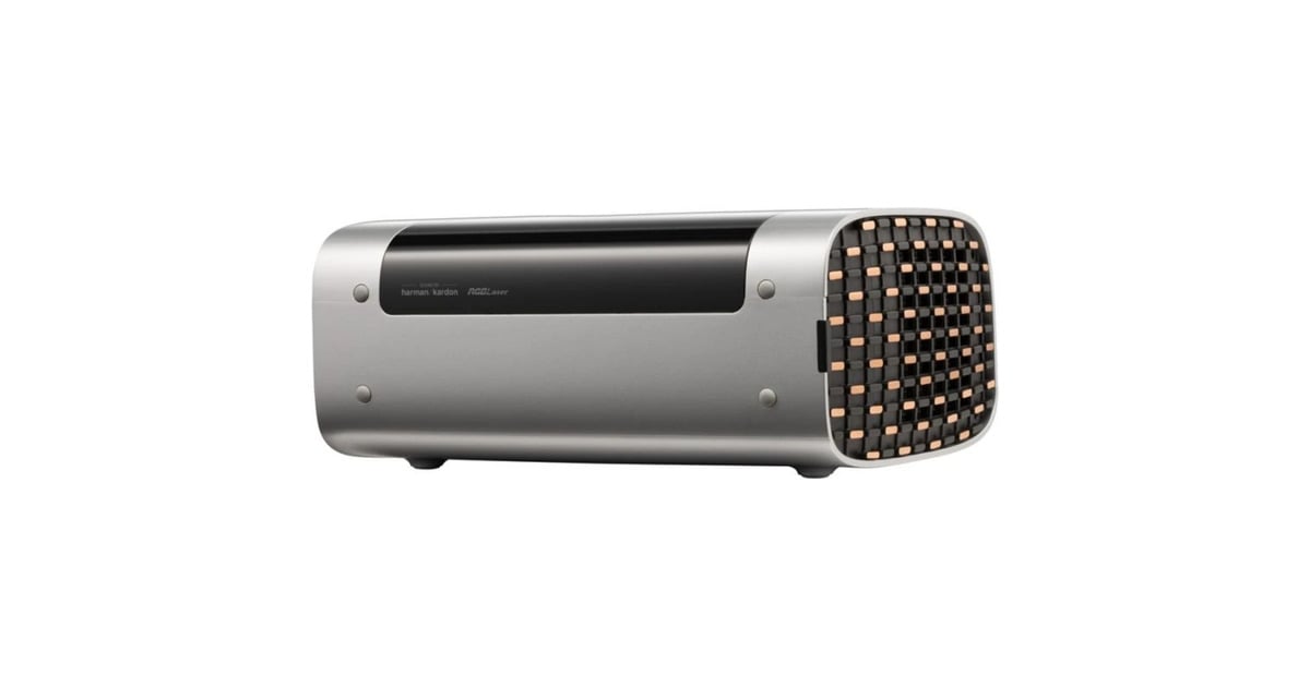 ViewSonicM10E Draagbare RGB Laser Slimme Projector met Harman Kardon Speaker​  (Zwart/zilver, 2200 ANSI Lumen)