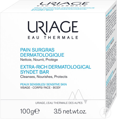 Uriage Pain Surgras Pain Dermatologique Sans Savon Peaux Sensibles 100g