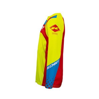 Maillot cross Kenny TRACK FOCUS 2024 - Jaune / Rouge