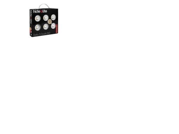 LED-downlight Optic S Quick ISO 6-p Hvid Tune 2000-2700K, 230lm, Ra>95, 3SDCM, 36°, 4,5W, IP44. Fasedæmpbar driver inkluderet