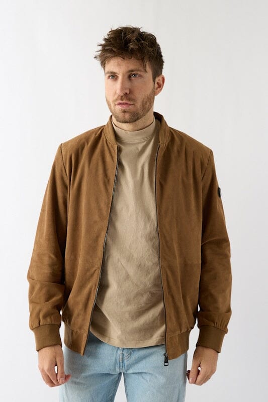 Donders leren heren jas 52439 light camel