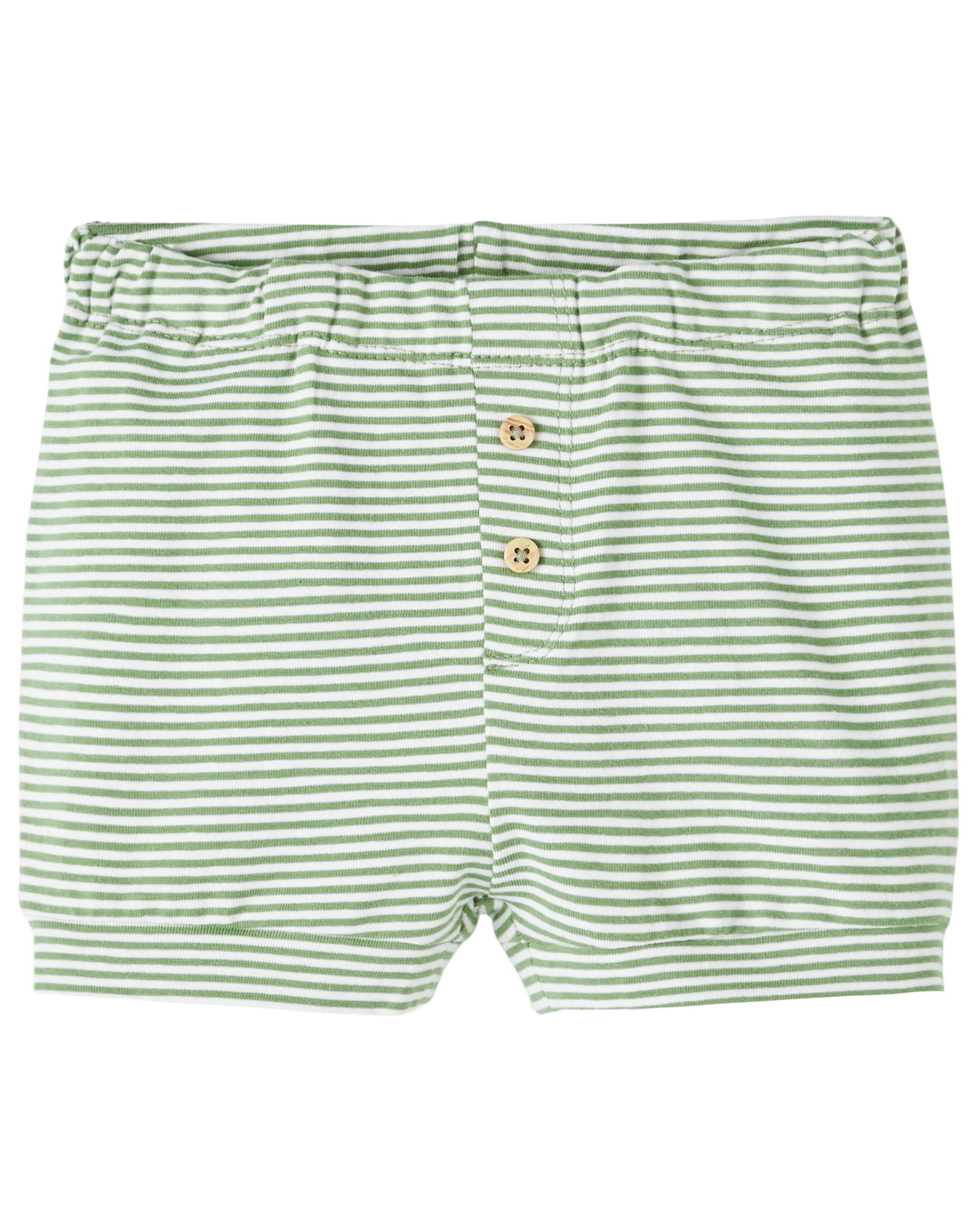 Shorts NBMFOAS gestreift in basil