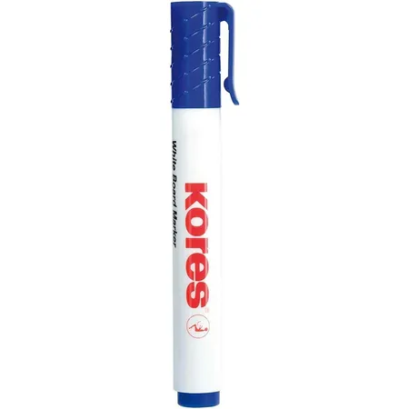 Kores Whiteboard/Flipchart Marker, Rundspitze, 3 mm, blau