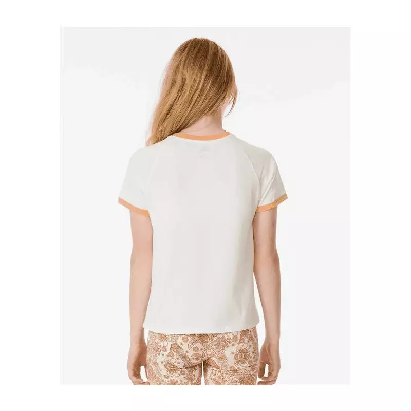 Teeshirt junior RIPCURL Sun Catcher Ringer Tee - Girl Bone