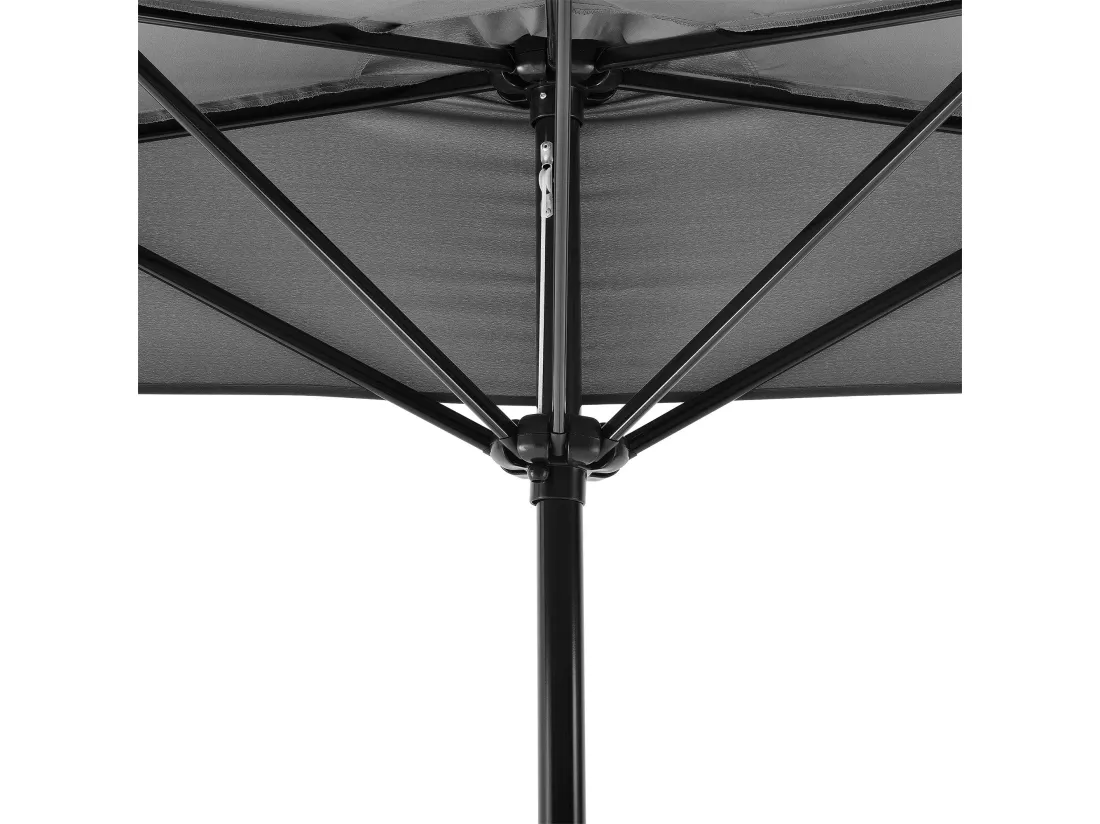 Demi parasol de terrasse grise 300 x 150 x 230 cm 03_0001611