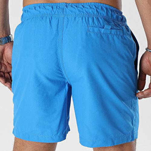 Short De Bain Logo Bleu Noir