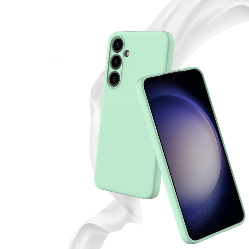 Samsung Galaxy S24  Plus Silikon Case Hülle mit Kameraschutz   Trageschlaufe - Türkis