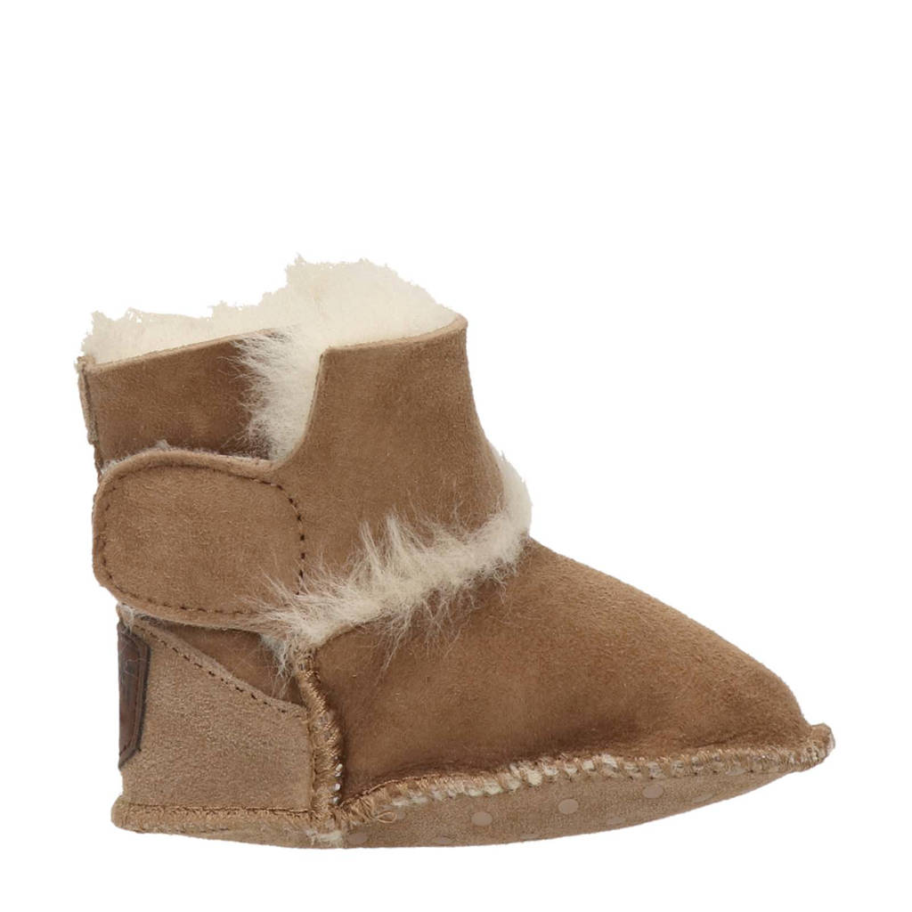 Warmbat Australia suede babyschoenen cognac
