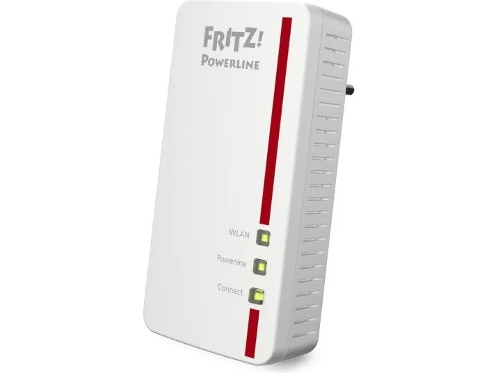 AVM FRITZ!Powerline 1260E - WLAN Set - powerline-adaptersæt 1GbE, HomePlug AV (HPAV) 2.0, IEEE 1901 - Wi-Fi 5 - Dual Band - kan sluttes til vægstik