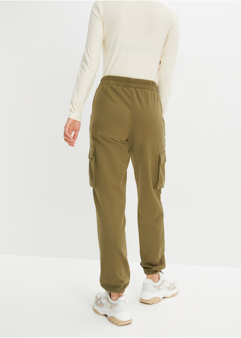 Pantalon sweat cargo avec laçage