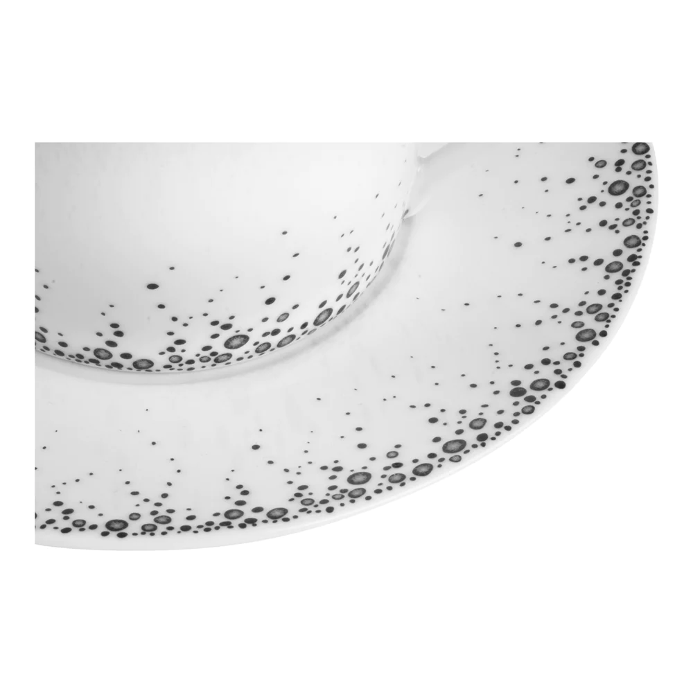 Tasses à thé et sa sous-tasse Boréalis gris 22 cl (lot de 6) Table pas