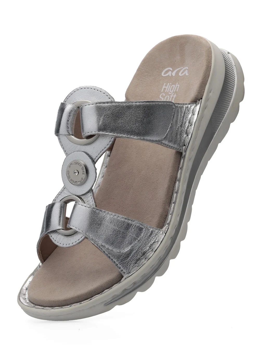 Pantolette Tampa silber