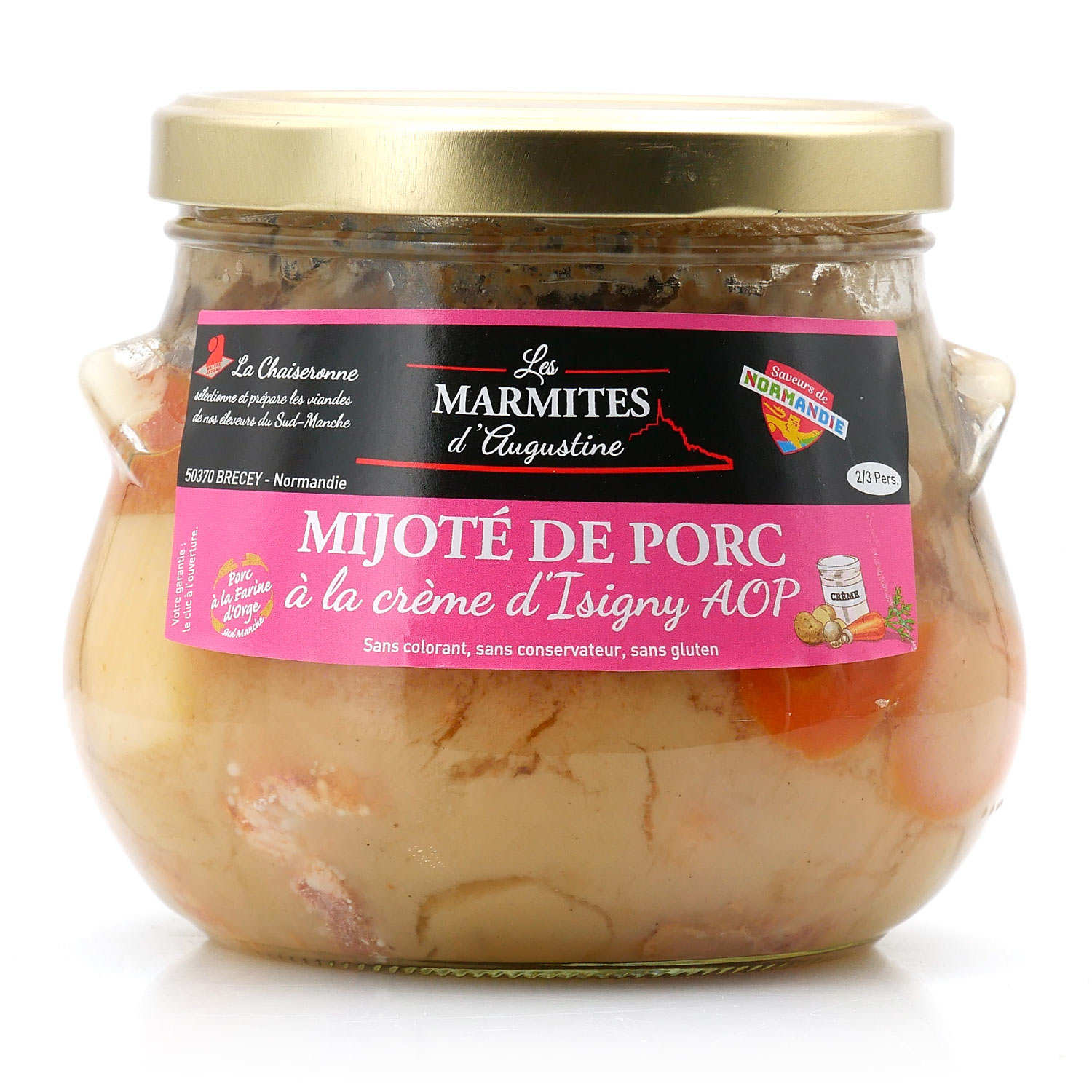 Mijoté de porc à la crème d'Isigny AOP et au cidre de Normandie