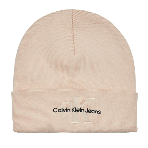 Calvin Klein Jeans - MONOLOGO EMBRO BEANIE - Beige