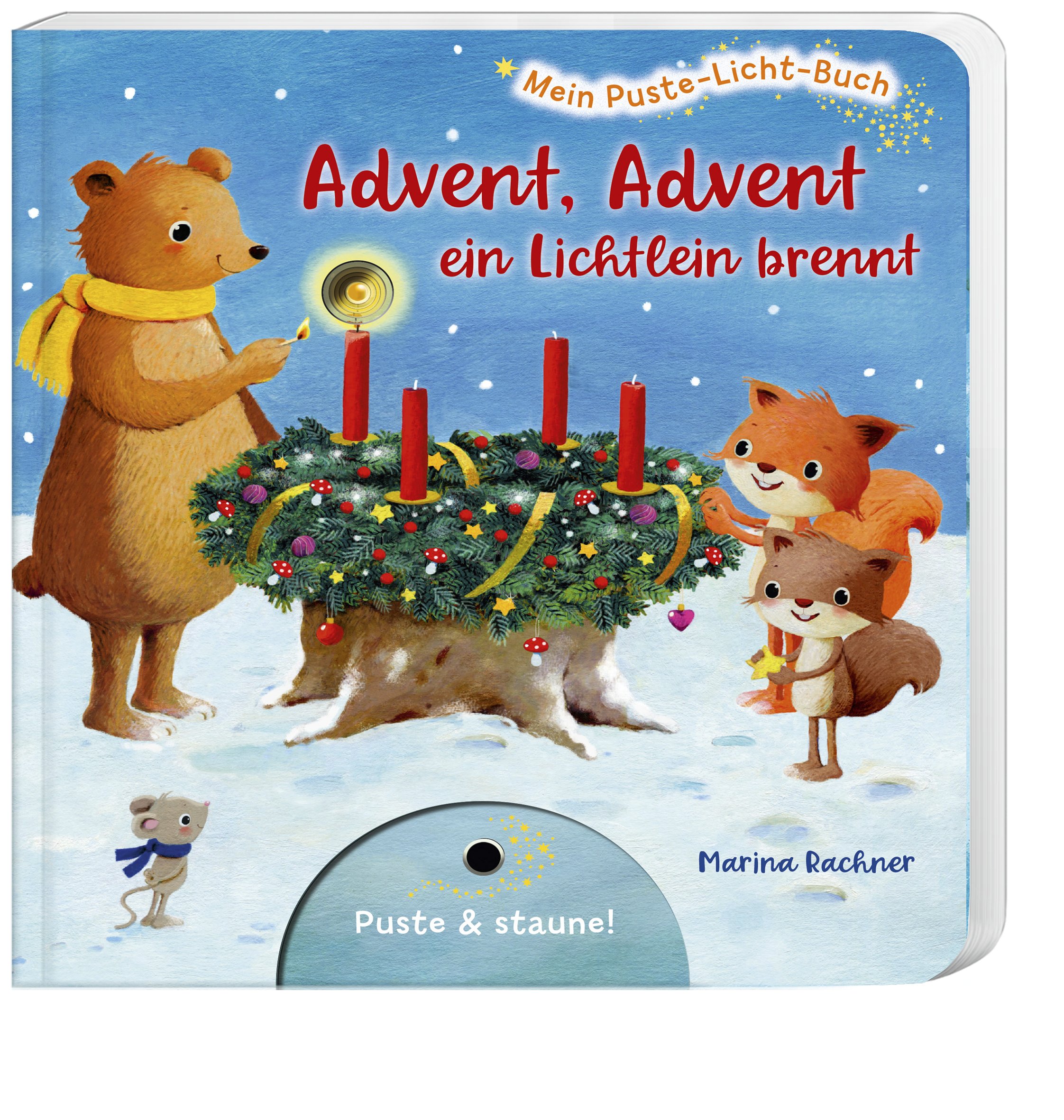 Mein Puste-Licht-Buch: Advent, Advent, ein Lichtlein brennt