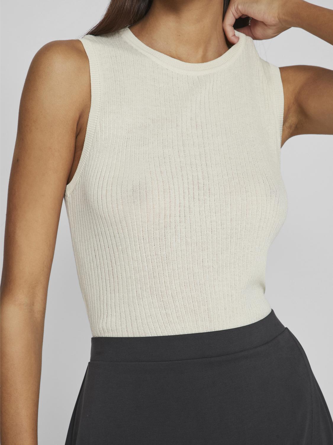 Vila  Viisla ribstrikket top - Birch