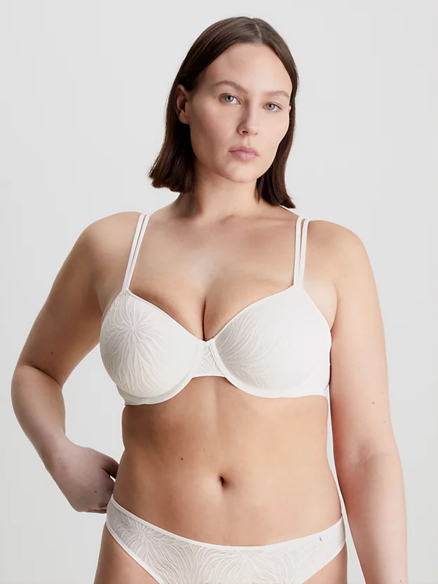 Sutiã camiseta Demi - Marquisette transparente