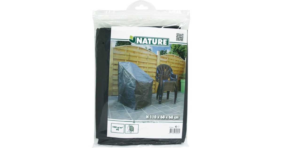 NatureTuinmeubelafdekhoes voor gestapelde stoelen afdekking  (Grijs, 6030606)